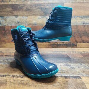 Sperry Women's Navy and Teal Boots
